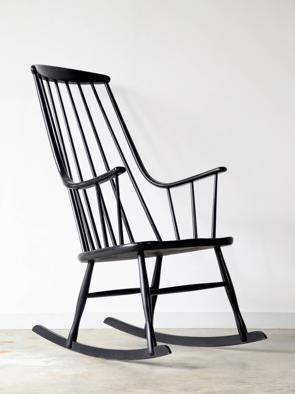 Vintage rocking chair Grandessa, Lena Larsson edition Nesto, 1960.