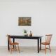 Large black farmhouse table 1950