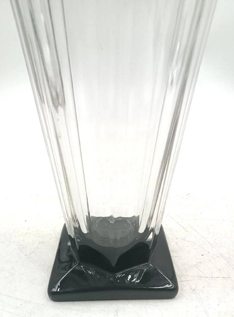 Crystal vase with 800 silver grape applications - 1970s, Italian production