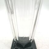 Crystal vase with 800 silver grape applications - 1970s, Italian production