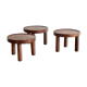 A set of three small round tables. Mado Jolain and René Legrand. France 1956.