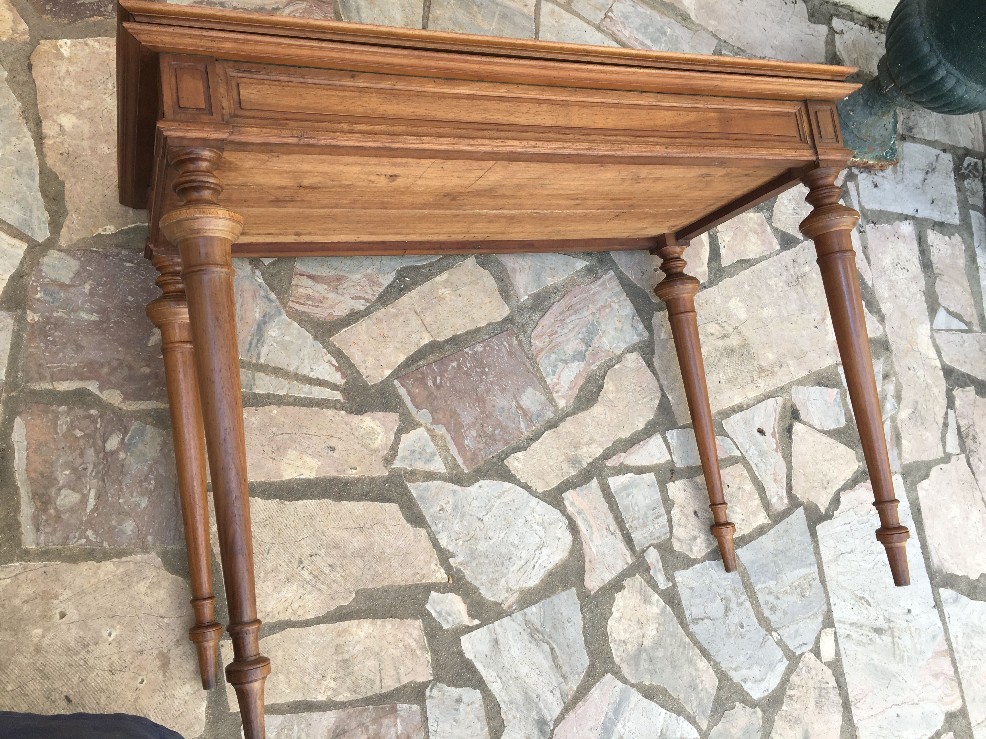 Console Louis XVI Period 1880 Walnut