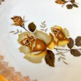 Vintage dish L.E.S Porcelain decorated with roses