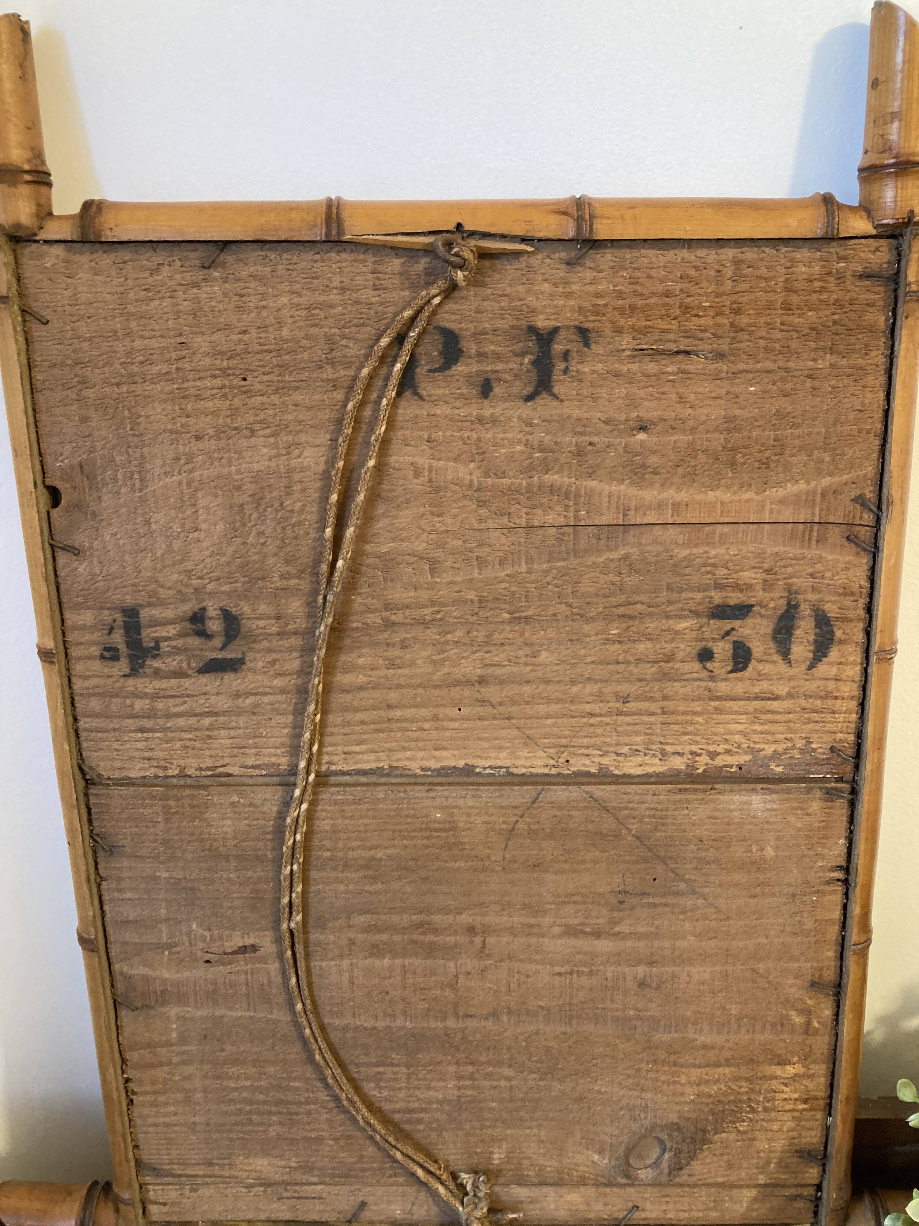 Bamboo imitation wood mirror