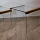 Paire de tables basses de Leon Rosen pour Pace Collection 1970
