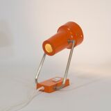Wall spotlight lamp or to pose orange and vintage chrome, 1960