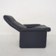 De Sede DS50 dark blue leather lounge chair, Switserland 1980's