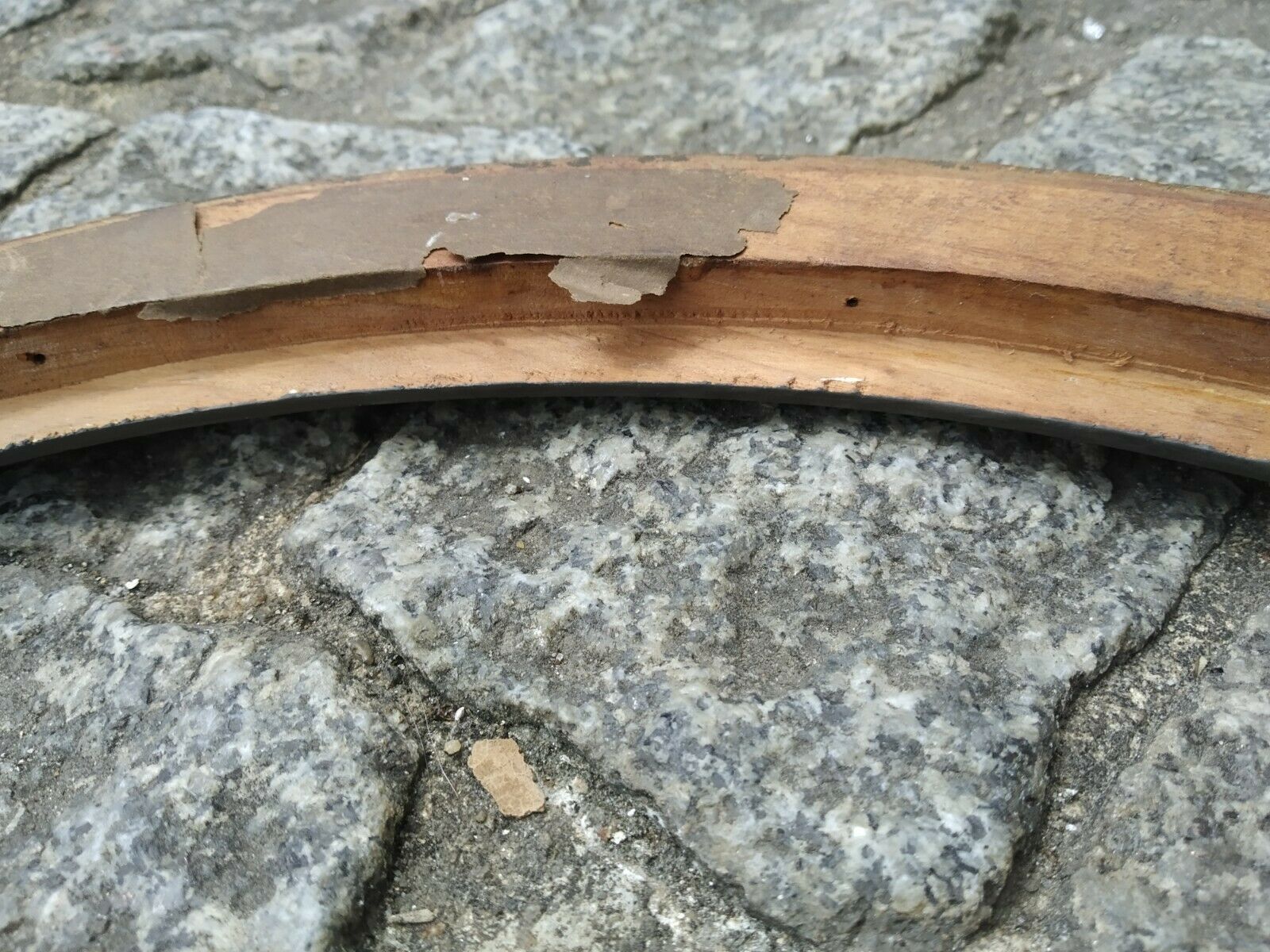 Golden baguette frame leafing 45 cm x 26 cm