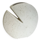 Off-white ceramic vase by Nereo Boaretto