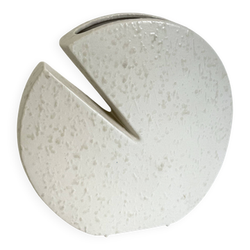 Off-white ceramic vase by Nereo Boaretto