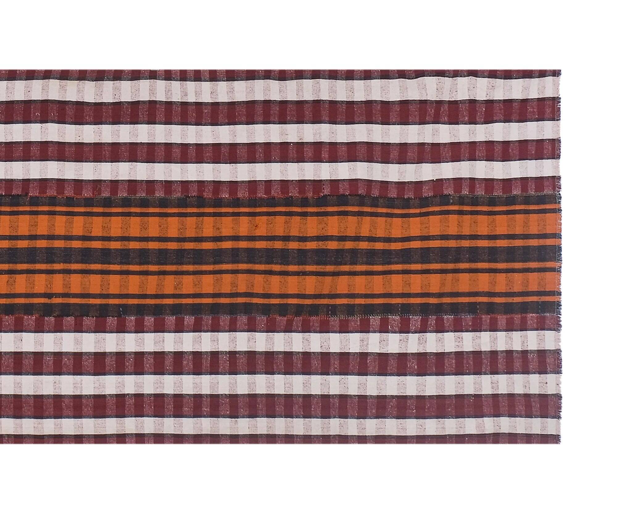 Vintage Turkish hallway rug 135x487 cm