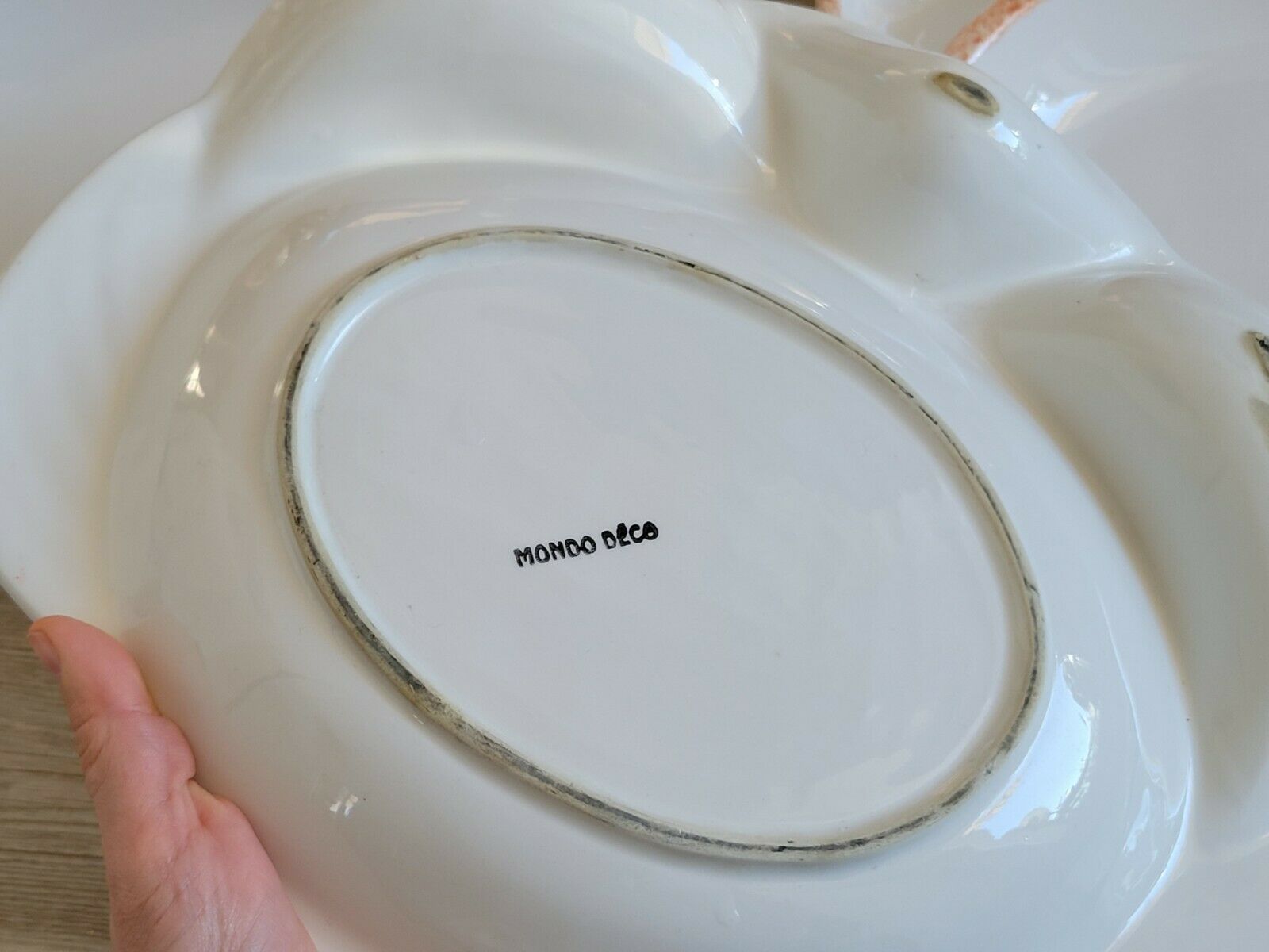 6 compartmentalized plates form crustacean crab