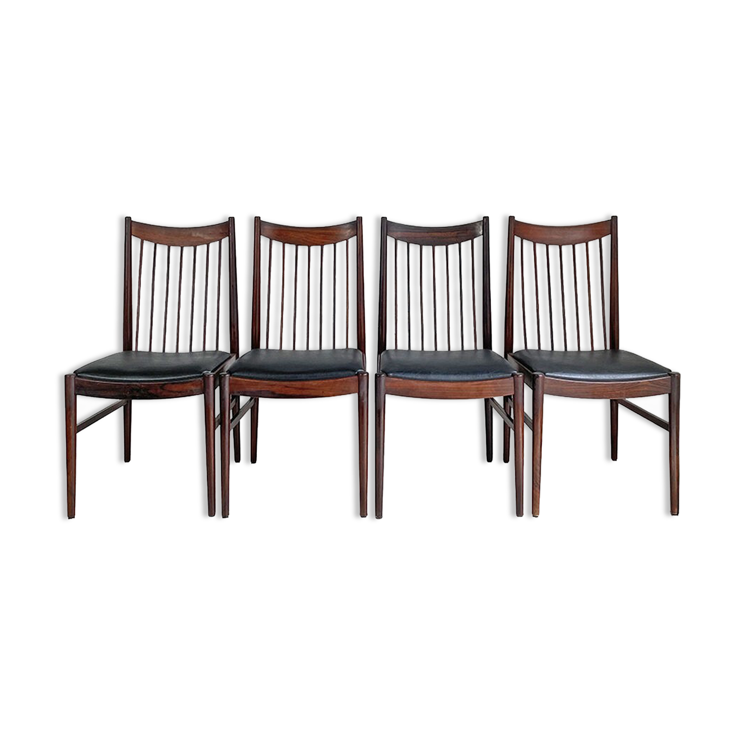 Set of 4 Scandinavian rosewood chairs Design Arne VODDER