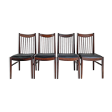 Set of 4 Scandinavian rosewood chairs Design Arne VODDER