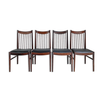 Set of 4 Scandinavian rosewood chairs Design Arne VODDER