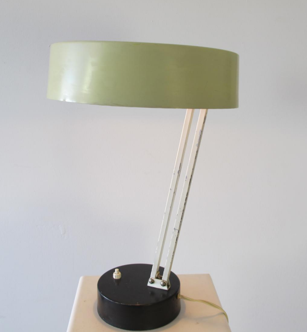 Desk lamp industrial by H. th. J. A. Busquet for Hala Zeist, 1950 s
