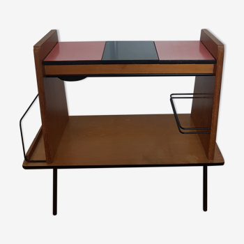 Vintage console furniture wood and formica