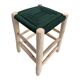 Contemporary Moroccan stool handmade in nylon rope and wood