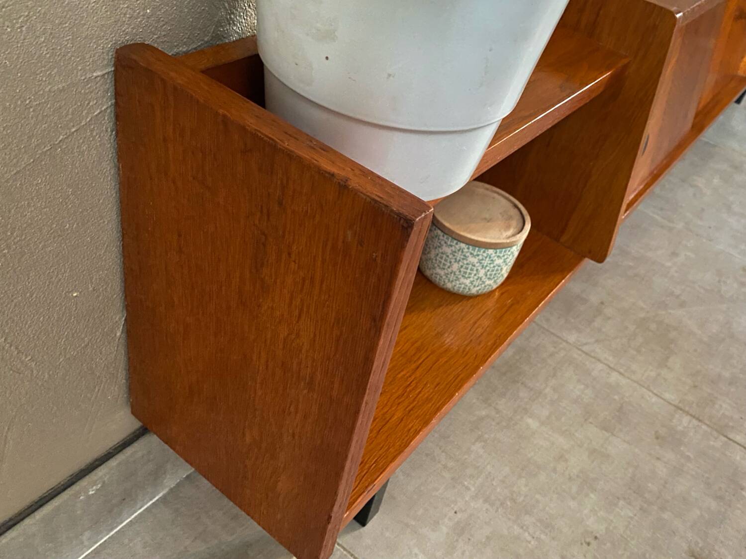 Vintage wooden sideboard from the 60s (shallow)