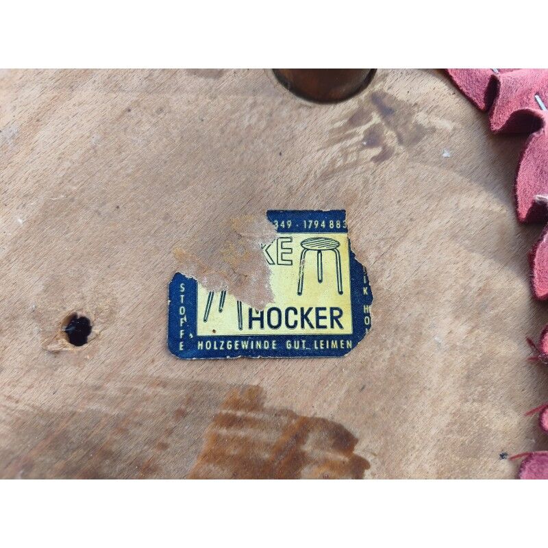 Tabouret Tacke Hocker vintage allemand année 50