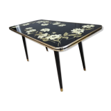 Low foot table comas glass tray