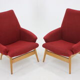 1960s Pair of Miroslav Navratil lounge Chairs, Czechoslovakia