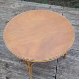 Vintage coffee table in bamboo and rattan.