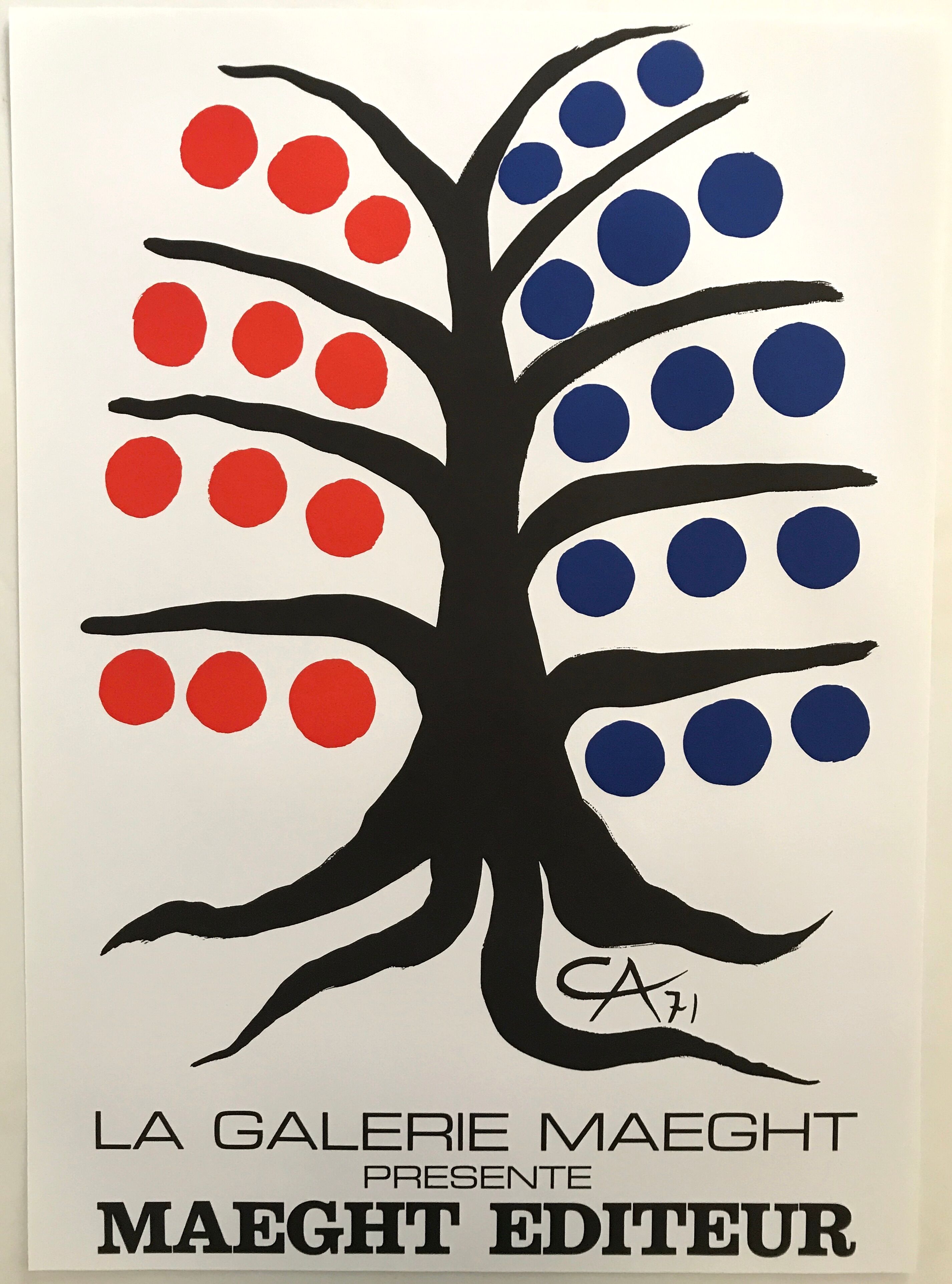 Original lithographic poster by Alexander Calder, The Tree, 1971