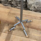 Free-standing coat rack in metal and wood 1980 1990