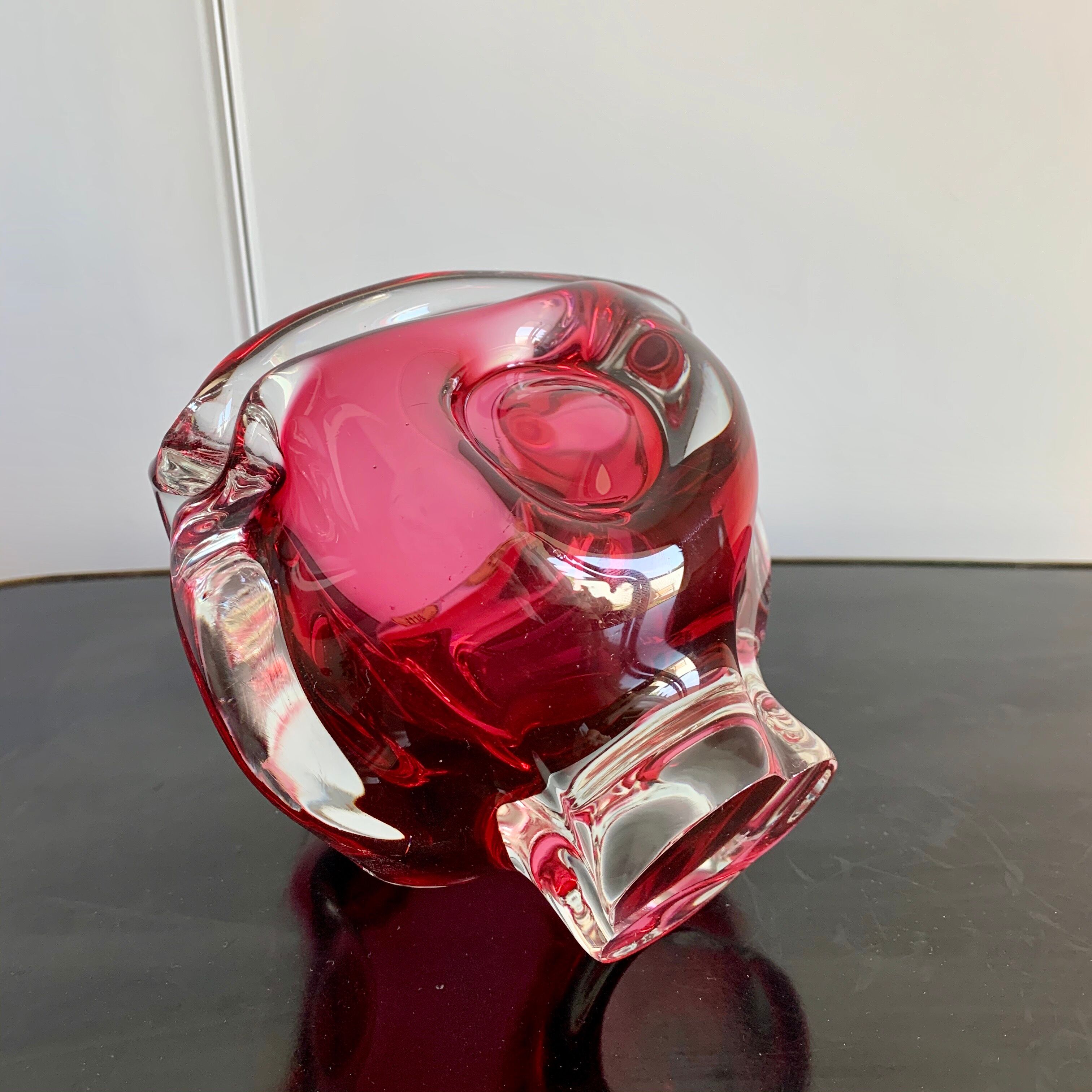 Ashtray by Jozef Hospodka for Chribska Sklarna, 1960s