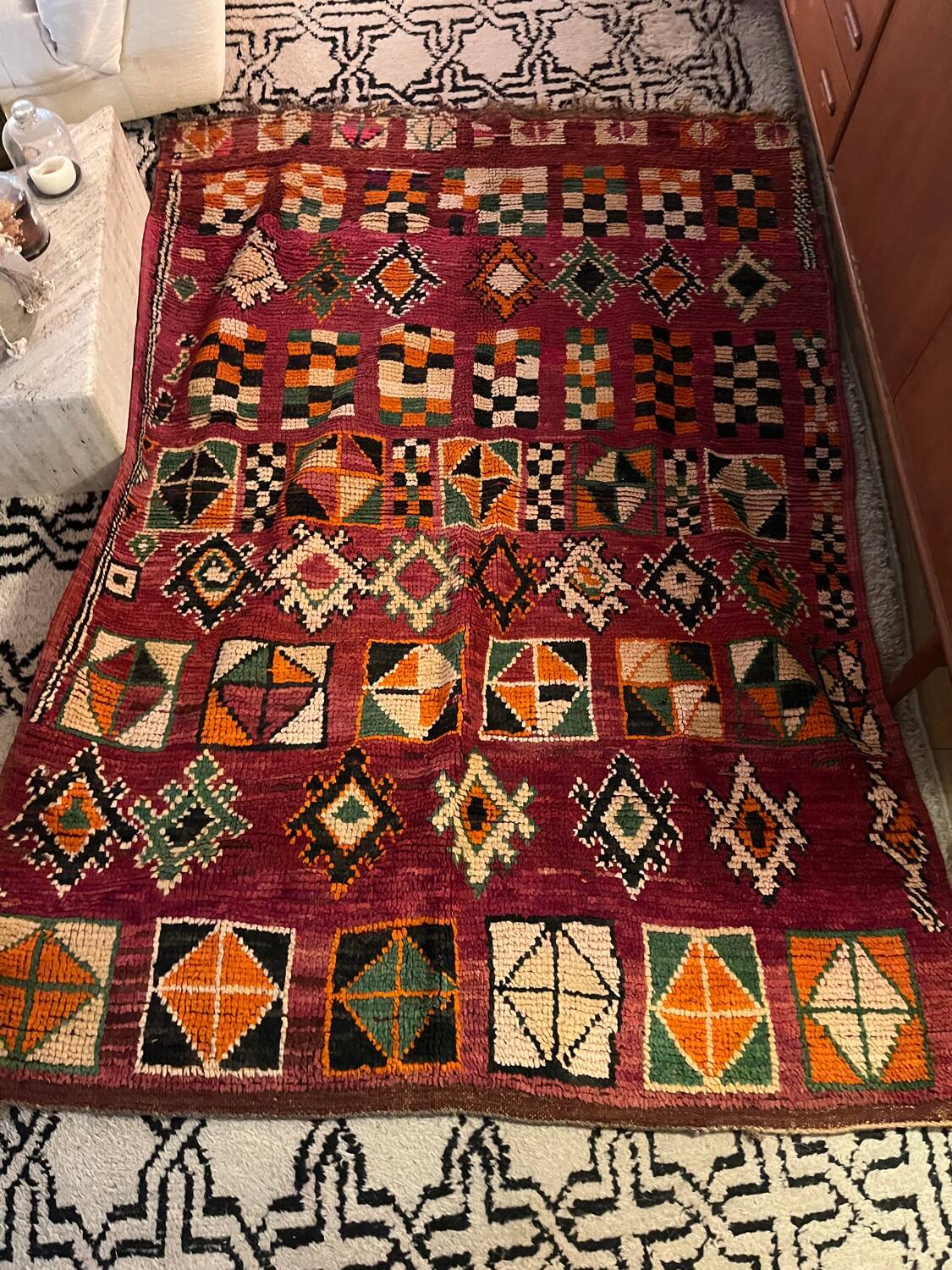 Vintage Berber rug
