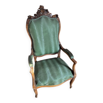 Louis XV revival bergère armchair. Ideal for decorators/resellers.