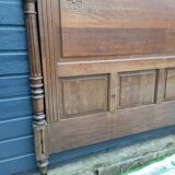 Antique headboard in solid oak