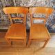 Paire de chaises de bistrot 1950