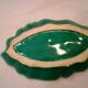 Vintage ceramic leaf-shaped dish