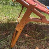 Vintage and new 70s sun lounger