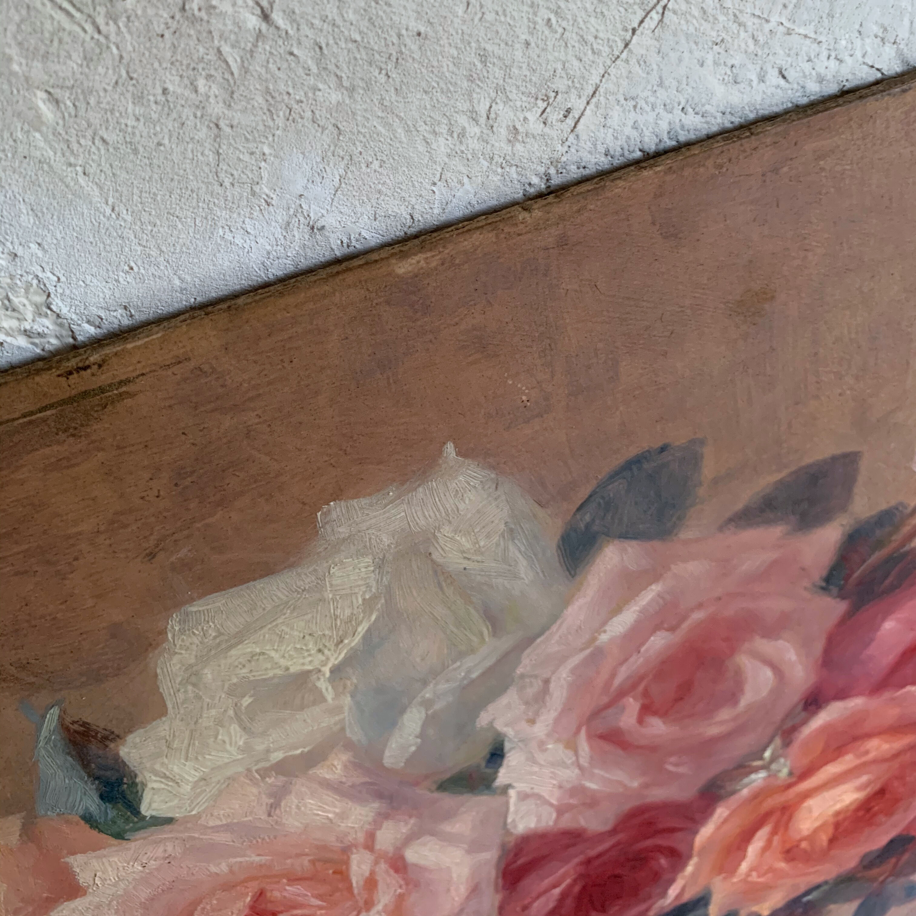 Painting bouquet of roses still life