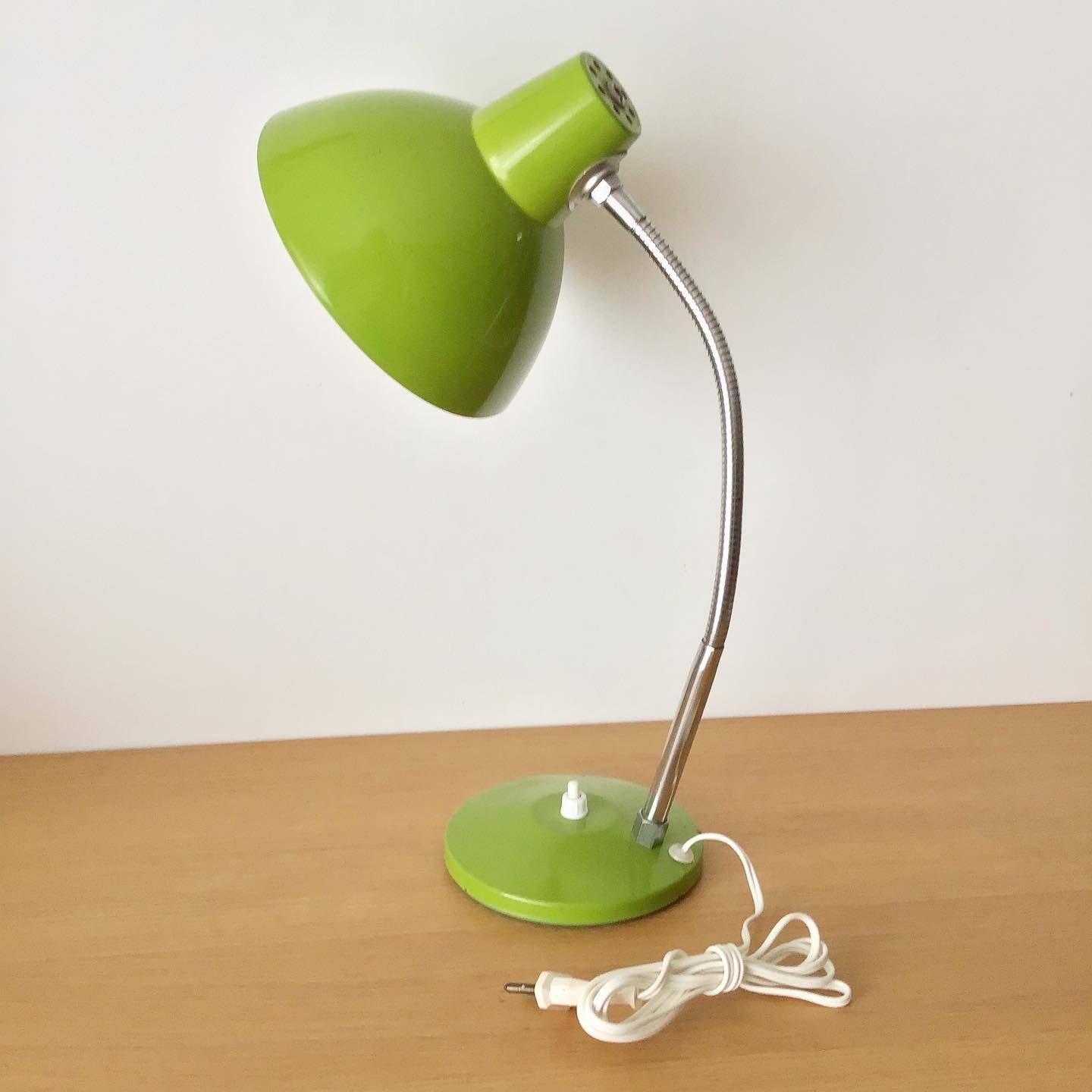 Vintage apple green desk lamp
