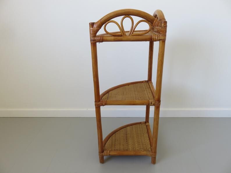 Bamboo rattan spread 60s 70s