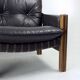 Canapé deux places en noyer et cuir par Boris Hála pour Ton, 1986