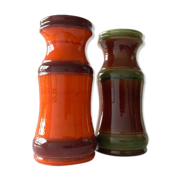 2 vintage vases from West Germany by Alfred Klein (AK) Keramik