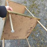 Gold chrome formica shelf harness