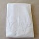 Old linen/cotton sheet large monogram