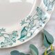 Antique round dish from Terre de Fer "Lilac" – Longchamp 19th century