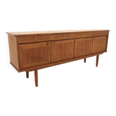 Scandinavian enfilade in teak, Brøderna Sørheims Møbelfabrik, Norway, 196.