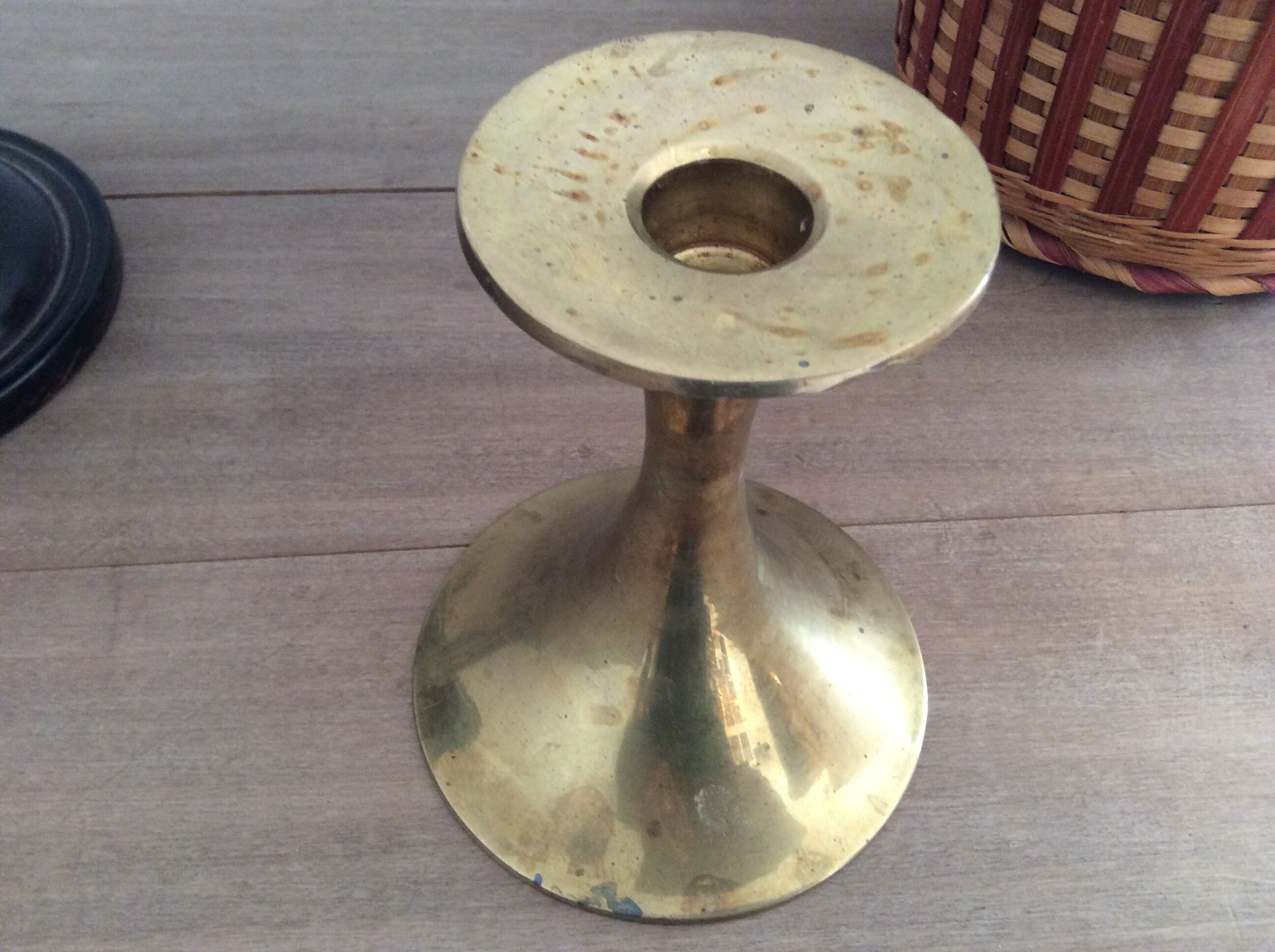 Brass candle holder