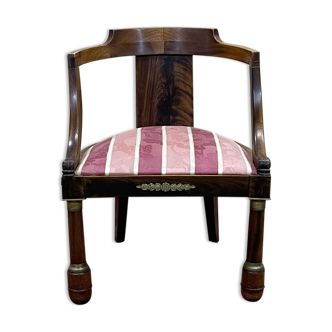 Empire XIXth mahogany armchair