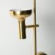 Scandinavian brass floor lamp with two adjustable light point