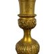 Louis XVI period candlestick in chiseled gilt bronze