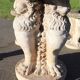 Ensemble de jardin table et 6 tabourets, Italie début XXe siècle